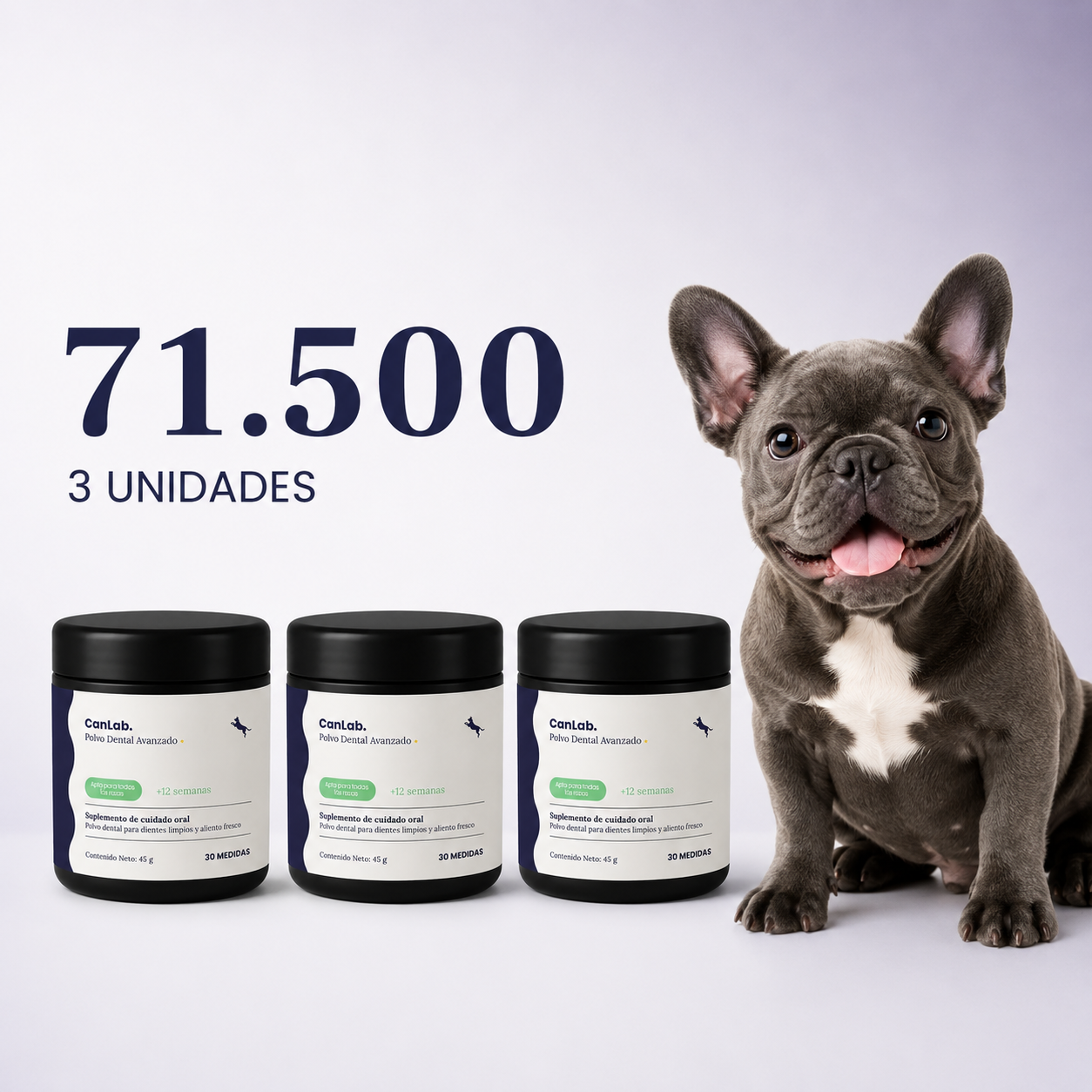 CanLab · Polvo Dental Avanzado para Perros