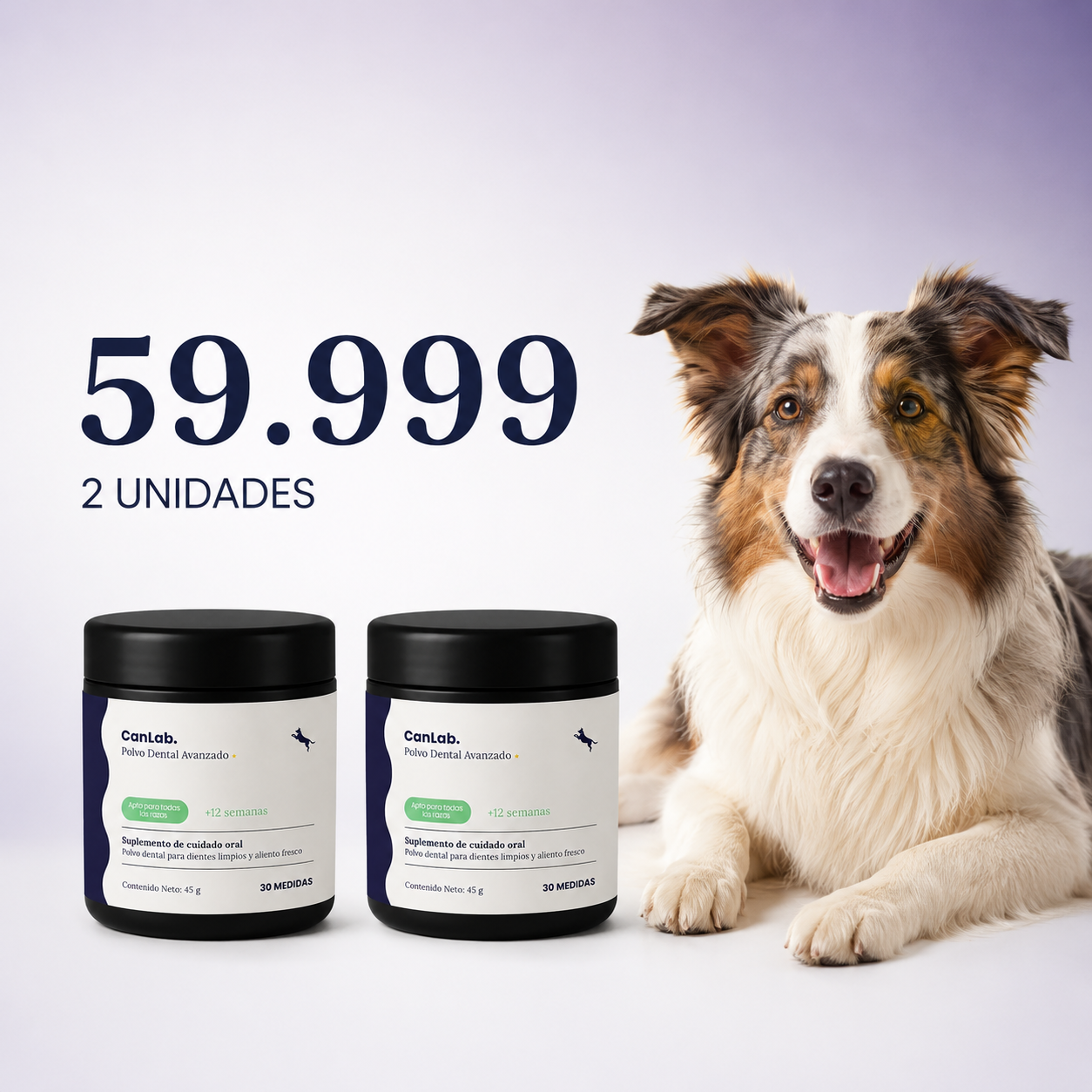 CanLab · Polvo Dental Avanzado para Perros